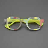 Goldy Retro Acetate Glasses Frame