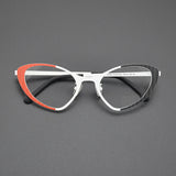 Ranya Cat Eyes Titanium Glasses Frame