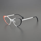 Ranya Cat Eyes Titanium Glasses Frame