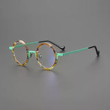 Kynon Titanium Acetate Round Glasses Frame