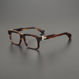 Ricardo Retro Rectangle Acetate Glasses Frame