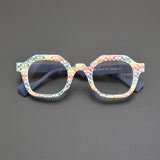 Goldy Retro Acetate Glasses Frame