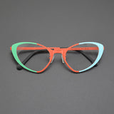 Ranya Cat Eyes Titanium Glasses Frame