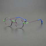 Geol Titanium Round Glasses Frame