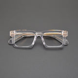 Ricardo Retro Rectangle Acetate Glasses Frame