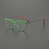 Makolm Square Titanium Glasses Frame