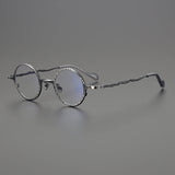 Rey Retro Round Titanium Eyeglasses Frame