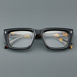 Sutton Retro Rectangle Acetate Glasses Frame