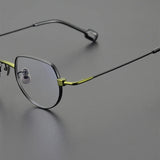 Desire Titanium Geometric Glasses Frame