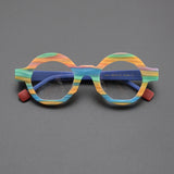 Lyza Retro Round Acetate Glasses Frame