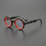 Bates Retro Round Acetate Glasses Frame