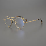 Porfirio Titanium Round Glasses Frame