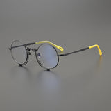 Porfirio Titanium Round Glasses Frame