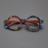 Lyza Retro Round Acetate Glasses Frame