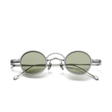 JJ Round Titanium Glasses Frame With Magnetic Sunglasses Clips