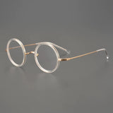 Bowen Vintage Round Glasses Frame Round Frames Southood Clear Gold 