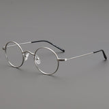 Dacian Retro Round Glasses Frame Round Frames Southood Silver 