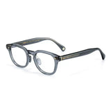 Frank Vintage Acetate Eyeglasses Frame Round Frames Southood Haze Blue 