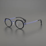 Jasper Titanium Acetate Glasses Frame Geometric Frames Southood Blue 