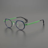 Jasper Titanium Acetate Glasses Frame Geometric Frames Southood Green 