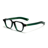 Leroy Vintage Acetate Eyeglasses Frame Rectangle Frames Southood Green 