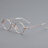 Luka Vintage Acetate Eyeglasses Frame Round Frames Southood Gold 