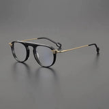 Mac Retro Aviator Acetate Glasses Frame Aviator Frames Southood Black Gold 