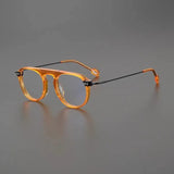 Mac Retro Aviator Acetate Glasses Frame Aviator Frames Southood Orange 