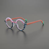 Dustin Retro Round Acetate Glasses Frame