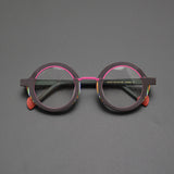 Dustin Retro Round Acetate Glasses Frame