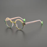 Dustin Retro Round Acetate Glasses Frame