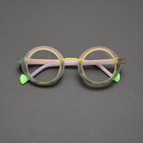 Dustin Retro Round Acetate Glasses Frame