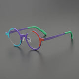 Altair Titanium Round Glasses Frame