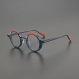 Dustin Retro Round Acetate Glasses Frame