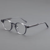 Ons Vintage TR90 Eyeglasses Frame Round Frames Southood Clear Gray 