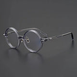 Nedaa Hand Craft Retro Tortoise Round Glasses Frame