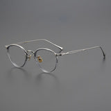 Daran Titanium Round Glasses Frames