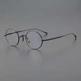 Biron Vintage Round Titanium Eyeglasses Frame