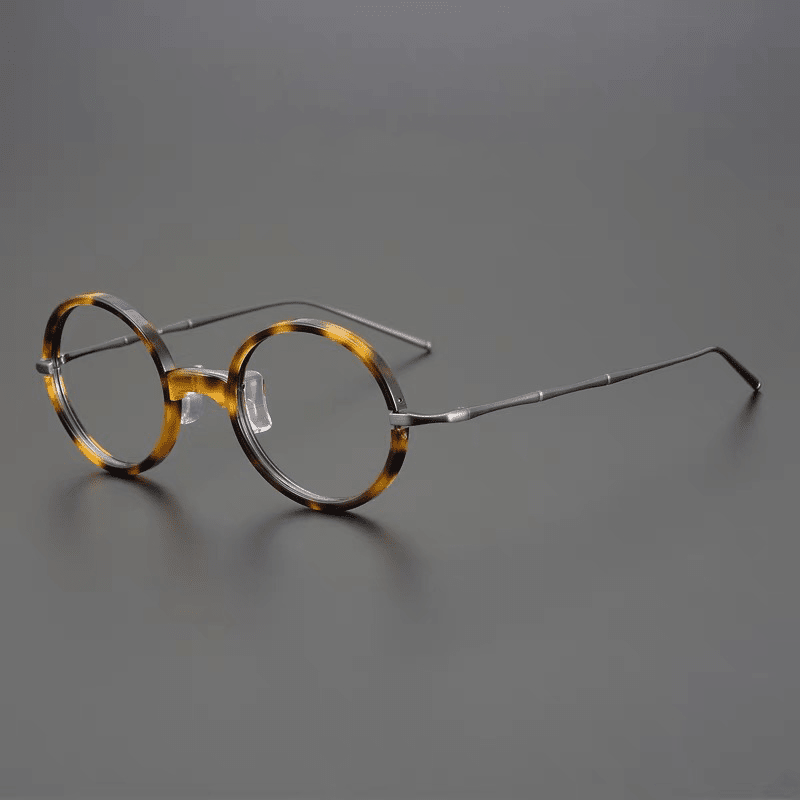 Namiyo Vintage Titanium Round Eyeglasses Frame – Fomoloo