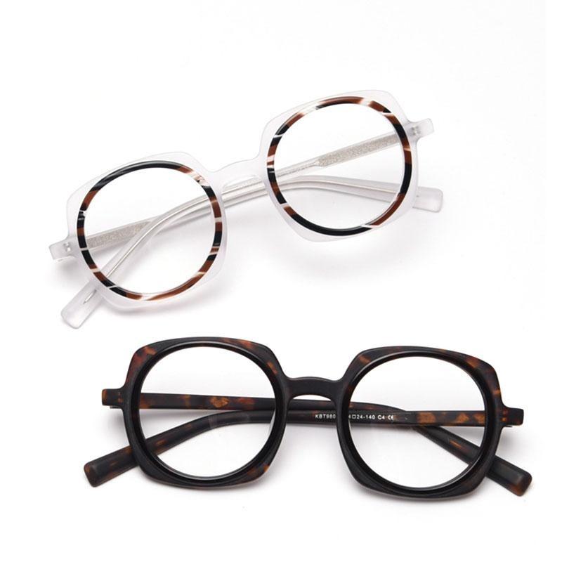 Kim Round Upscale Acetate Optical Glasses Frame – Fomoloo